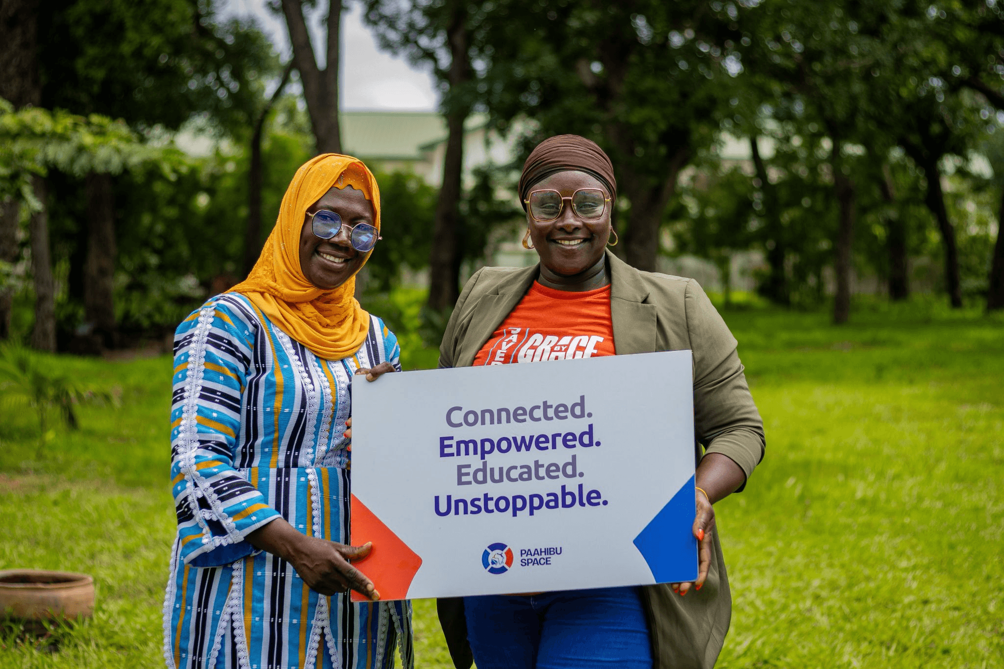 Diverse women collaborating in a technology workspace