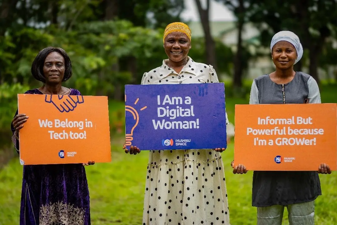 Group of diverse women working together on laptops